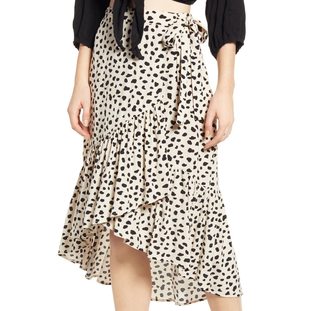 SOLD OUT Cheetah Print High/Low Skirt